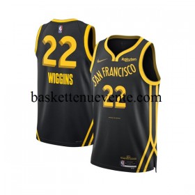Maillot Basket Golden State Warriors Andrew Wiggins 22 Nike 2023-2024 City Edition Noir Swingman - Homme